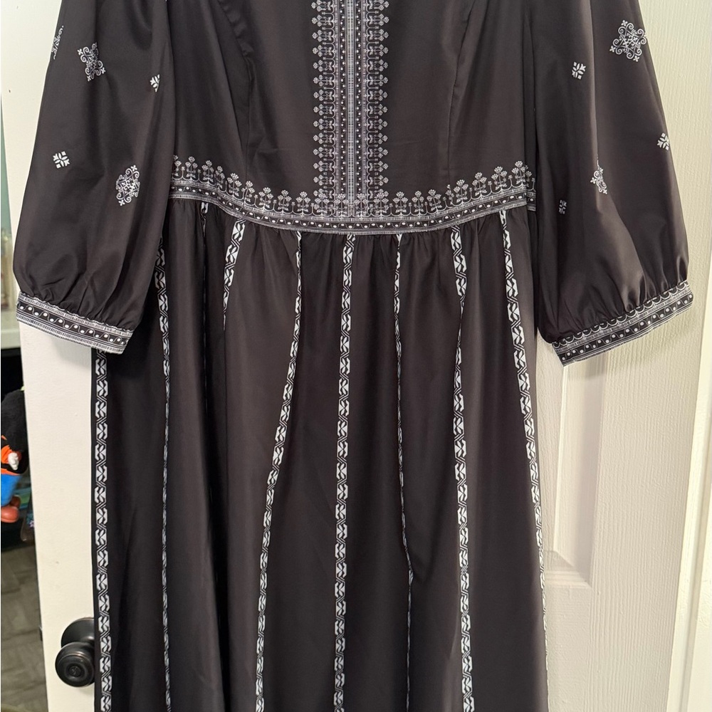 SHEIN Black and White Dress